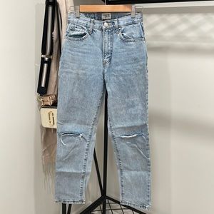 Distressed Boutique mom Jeans